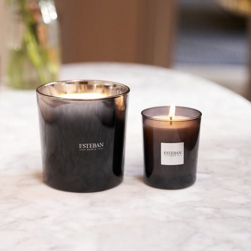 Refillable scented Initial candle