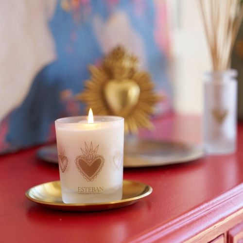 Bougie parfumée Mangue et citron vert rechargeable 180g