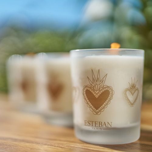 Bougie parfumée Mangue et citron vert rechargeable 180g