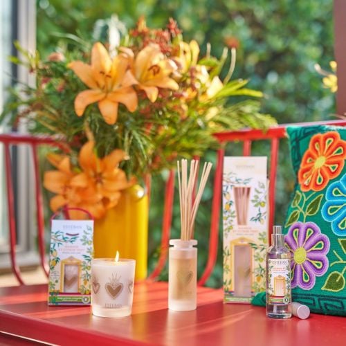 Bougie parfumée Mangue et citron vert rechargeable 180g