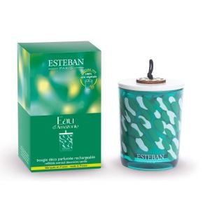 Refillable decorative scented candle