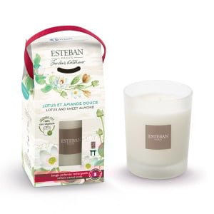 Bougie parfumée rechargeable 180g Lotus & Amande douce