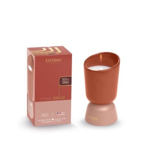 Bougie parfumée rechargeable 220g Teck & Tonka